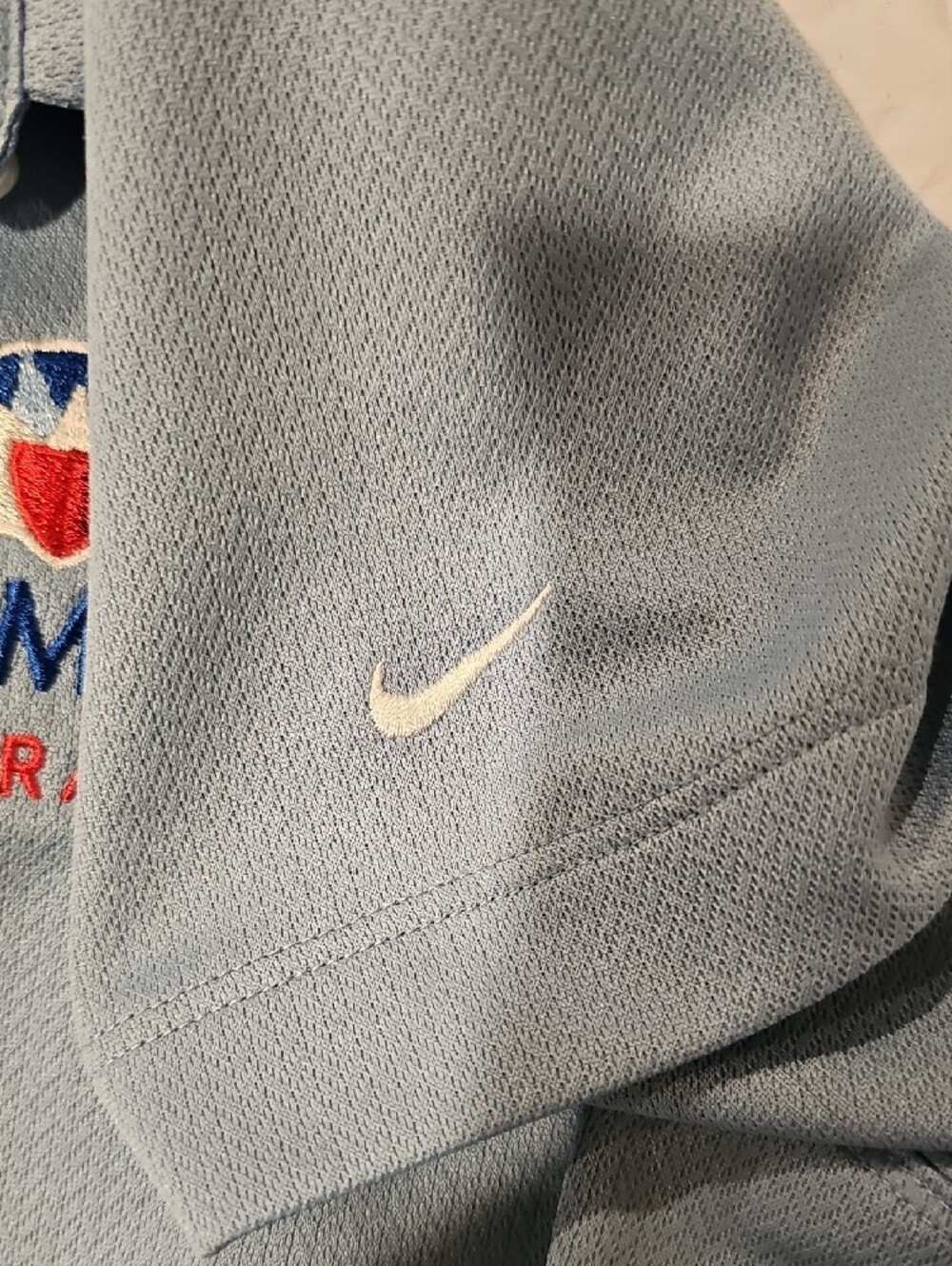 Nike Farmers Insurance Light Blue Dri-FIT Golf Polo - Picture 4 of 4